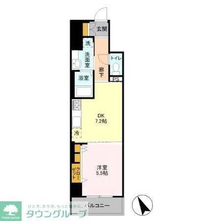 プライムコート千成の物件間取画像